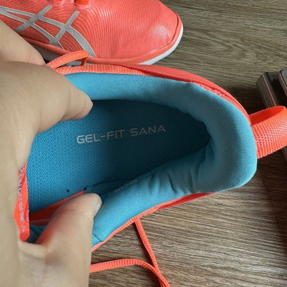 Asics Gel Fit Sana 2 Women’s Running Shoes Sneakers S561N Size 8 Flash Coral - Picture 7 of 8